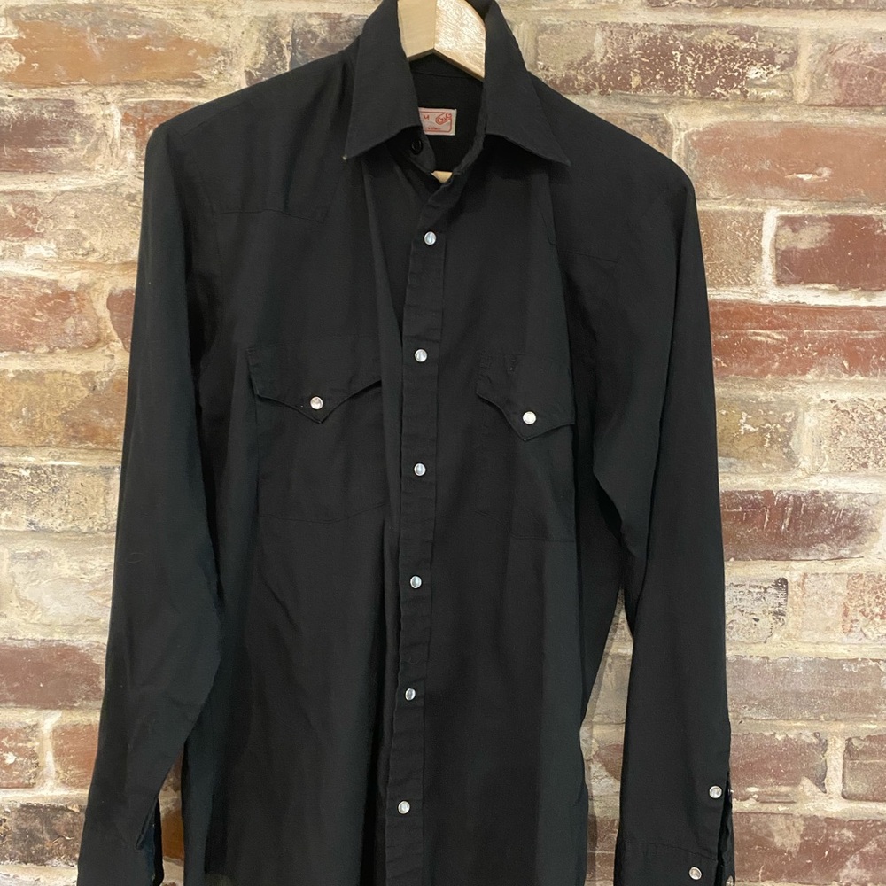 Vintage black western shirt